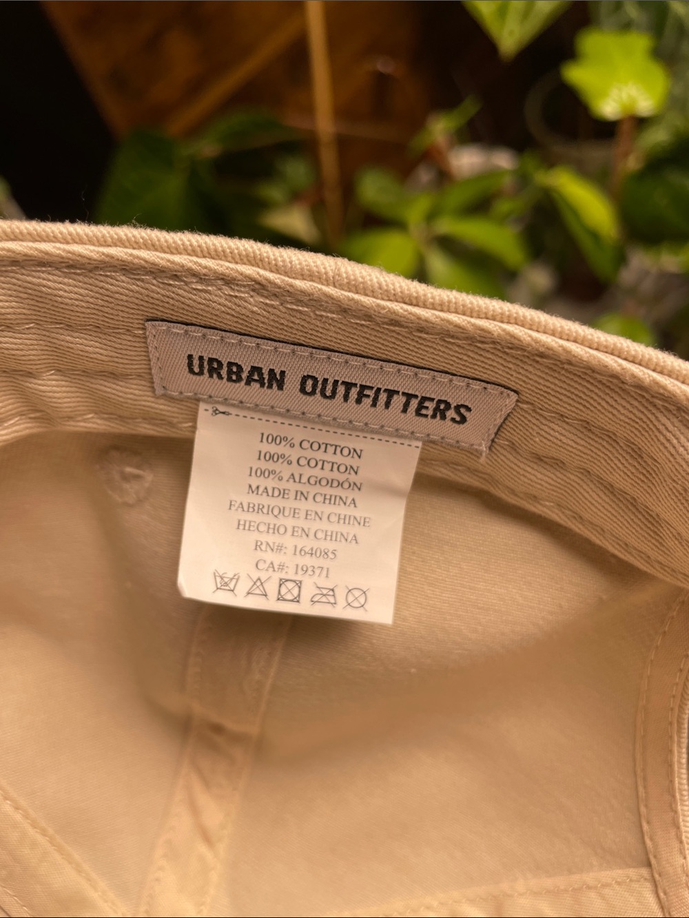 Urban Outfitters Beige Cap with Red Embroidered Slogan - Picture 4 of 4